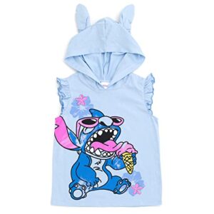 Disney Lilo & Stitch Little Girls Cosplay Tank Top Dolphin Active and French Terry Shorts 7-8