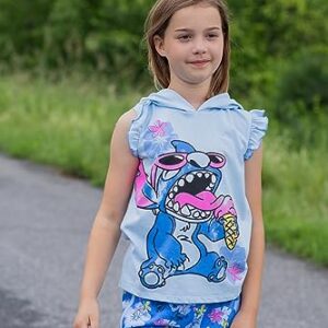 Disney Lilo & Stitch Little Girls Cosplay Tank Top Dolphin Active and French Terry Shorts 7-8