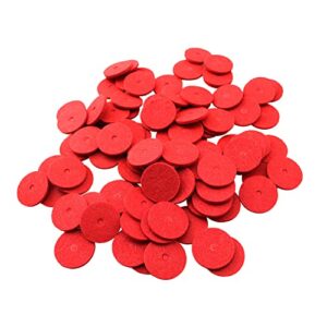 ZYAMY 100pcs Sewing Machine Spool Pin Felt Pad 1x0.2x0.08 inches Felts Thread Spool Pin Sewing Machine Spool Adapter Treadle Sewing Machine Parts for DIY Sewing Arts Crafts