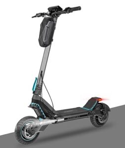 electric scooter adults 30 mph, powerful 1200w motor foldable kick scooter up to 28-37 miles, 10" tires sports scooter commuting electric scooter, double shock absorption and hd lcd touch