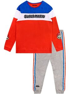 super mario boys gaming sweatshirt and joggers set 2 piece outfit set for kids multicolor 8