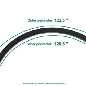 Funmower LT1045 46" Deck Belt 1/2" x 122" for MTD Cub cad 954-04118 754-04118 LT1046 L1046 Oregon 75-815 MTD 13AP605H755 Riding Mower Lawn Tractors Lawn Mower