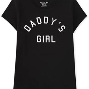 The Children's Place Kids' Short Sleeve Family Graphic T-Shirt, Daddy's Girl