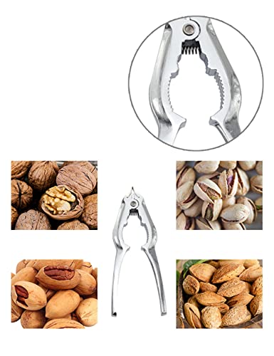 Tqswdmb Clam Opener, Nut Cracker, Walnut Cracker, Crab Cracker, Lobster Cracker, Zinc Alloy Clam Opener, Seafood Seafood Cracker for Hard Shell Nuts Kitchen Cooking Tool Accessories
