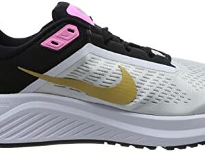 Nike Women's Low-Top Sneakers, White Wheat Gold Black Pink Magic, 6.5