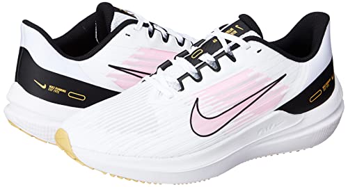 Nike Women's Zoom Winflo 8 PRM Running Trainers Da3056 Shoes, White/Pink Spell-black, 8.5