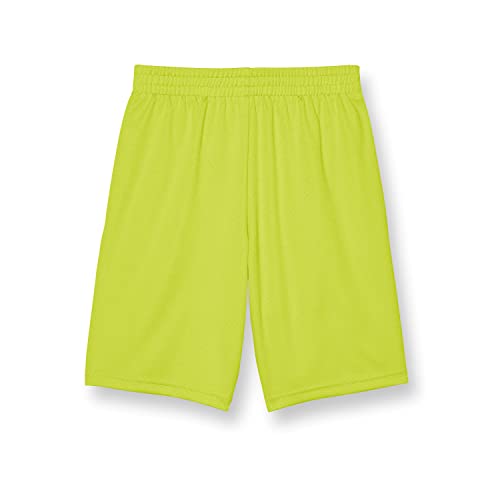 Champion Big, Athletic Boys, Lightweight Shorts for Kids, Graphics, 8", Limeade