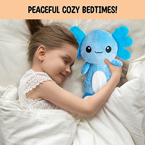 Axolotl Microwavable Unscented Heating Pad for Women and Kids- Cute Soft Cozy Pillow Plush Heatable Warm Stuffed Animals - Kawaii Hot and Cold Plushie Food Toy - Axolotl Gifts for Girls and Boys