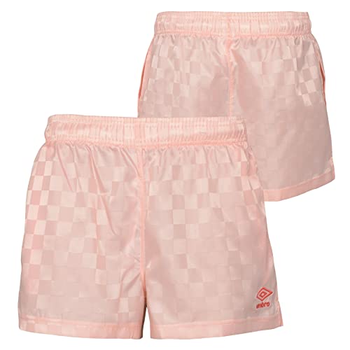 Umbro Women's Checkerboard Short, Impatiens Pink/Faded Rose