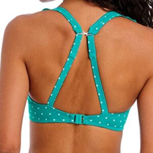 Freya Jewel Cove High Apex Underwire Bikini Top with J Hook (7230),34DD,Marine