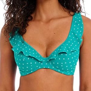 Freya Jewel Cove High Apex Underwire Bikini Top with J Hook (7230),34DD,Marine