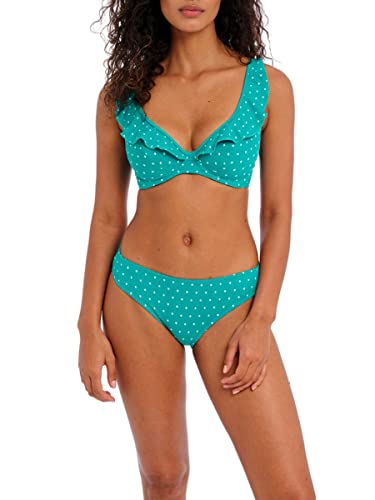 Freya Jewel Cove High Apex Underwire Bikini Top with J Hook (7230),34DD,Marine