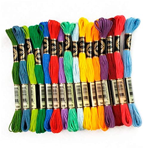 Findvoor 136 Rainbow Color Embroidery Thread,Embroidery Floss Cross Stitch Threads, Bracelets Floss, Friendship Bracelets String for Cross Stitch,Hand Embroidery, String Art,Crafts Floss