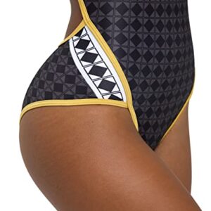 Arena Women's Standard 50th Anniversary Super Fly Back Swimsuit, Black/Gold, 26