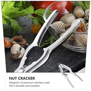 BESTonZON 2 pcs Plier Opener Crackers Oyster Sheller Slip Stainless Multifunctional Tool Shell Nutcracker Practical Duty Shellfish Chestnut Clam for Leg Restaurant Heavy Non- Walnut Crab