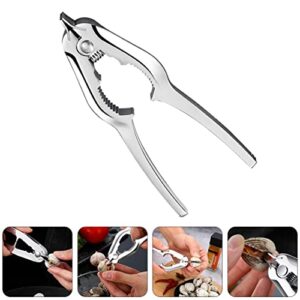 BESTonZON 2 pcs Plier Opener Crackers Oyster Sheller Slip Stainless Multifunctional Tool Shell Nutcracker Practical Duty Shellfish Chestnut Clam for Leg Restaurant Heavy Non- Walnut Crab