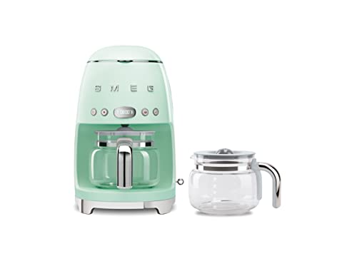 Smeg 50's Retro Drip Coffee Maker w/Extra Carafe, Pastel Green