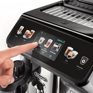 De'Longhi ECAM45055S Eletta Explore Fully Automatic Coffee Machine with LatteCrema Sytem,Touch Screen, Hot and Cold Foam Technology, large