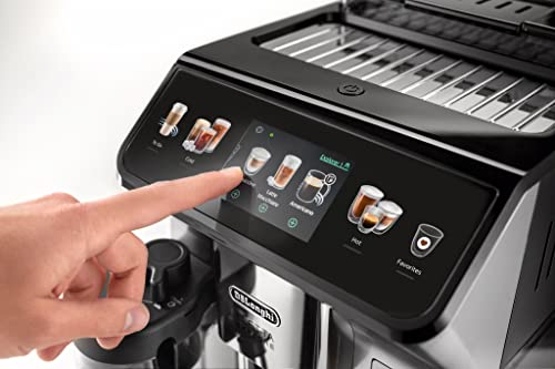 De'Longhi ECAM45055S Eletta Explore Fully Automatic Coffee Machine with LatteCrema Sytem,Touch Screen, Hot and Cold Foam Technology, large