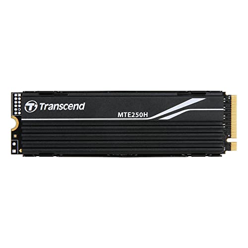 Transcend 2TB MTE250H NVMe Internal Gaming SSD Solid State Drive - Gen4 PCIe, M.2 2280 with Aluminum Heatsink, Up to 7,200MB/s - TS2TMTE250H