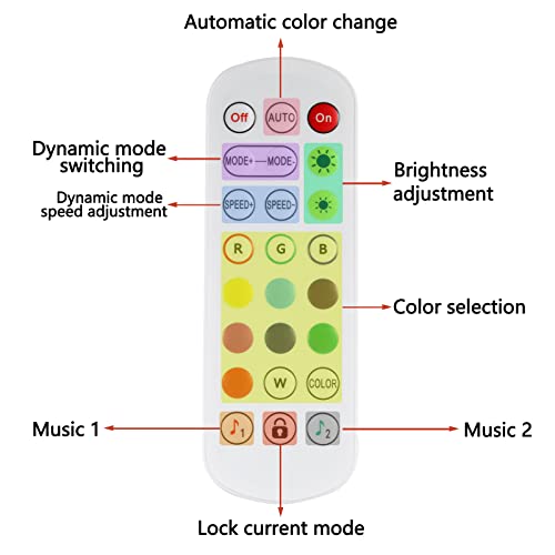 Falliget Light Controller with APP Music Sync and IR Remote Included with 12V3A Power Adapter for LED Module Pixel Strip Light APP Button IR Remote Control Led Lights Strip to Bluetooth Connection