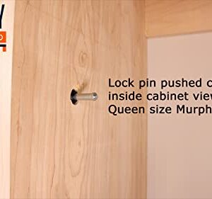 Murphy Bed Cabinet Lock Mechanism is specifically Designed to Lock The Bed Frame on Any Compatible Murphy Bed so it Cannot Easily be Opened unintentionally