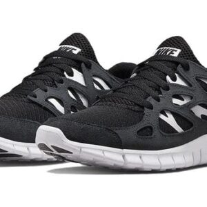 Nike Free Run 2 Womens Black/White-Off Noir Size 8