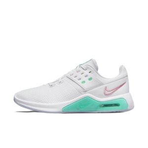 nike women's air max bella tr 4 running trainers cw3398 sneakers shoes, white/pink-glaze menta, 9 m us
