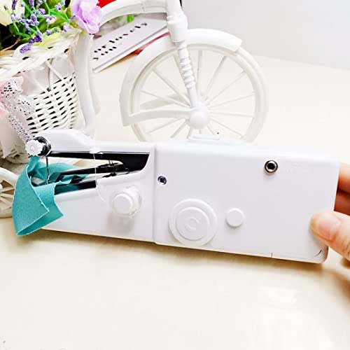 Handheld Sewing Machine, Electric Handy Sewing Machine, Stitch Sew Quick Portable Mending Machine, Perfect for Beginners Sewing Clothes Fabric Curtain Pet Cloth Jeans