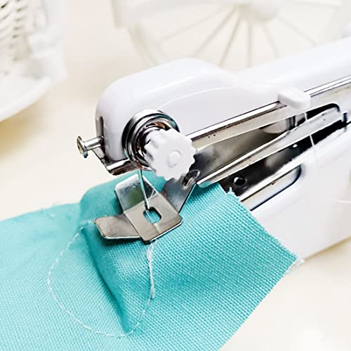 Handheld Sewing Machine, Electric Handy Sewing Machine, Stitch Sew Quick Portable Mending Machine, Perfect for Beginners Sewing Clothes Fabric Curtain Pet Cloth Jeans