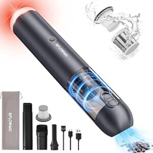 eflowing car vacuum cleaner high power 16kpa strong suction, handheld vacuum cordless with led, portable mini vacuum with brushless motor, wireless handheld car vacuum cleaner for pet & home cleaning