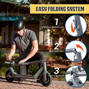 Phantomgogo Electric Scooter for Adults Powerful 350W Motor Adult Commuter 28 Miles Max Range 15.5 Mph Foldable E Intelligent Light