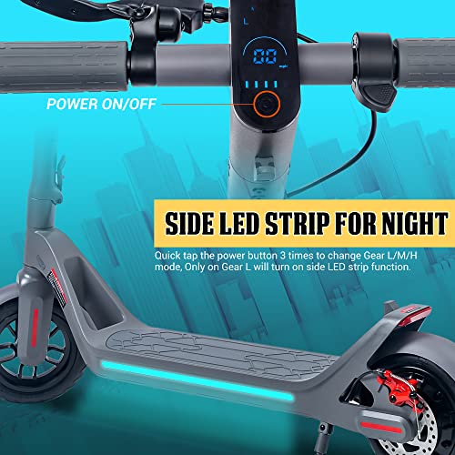 Phantomgogo Electric Scooter for Adults Powerful 350W Motor Adult Commuter 28 Miles Max Range 15.5 Mph Foldable E Intelligent Light