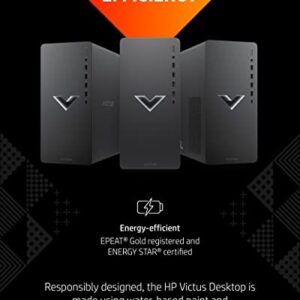 HP Victus 15L Gaming Desktop, NVIDIA GeForce RTX 1660 SUPER Graphics, Intel Core i3-12100F 8GB RAM 256GB SSD Windows 11 Home (TG02-0032, 2022)(Renewed)