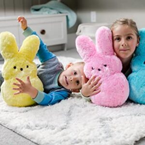 Animal Adventure | Shaggy Bunny Peeps | 15” Collectible Plush | Yellow