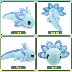 Axolotl Plush Toy,Soft Cute Axolotl Stuffed Animal Salamander Axolotl Plush Doll Gifts for Boys Girls (Blue)