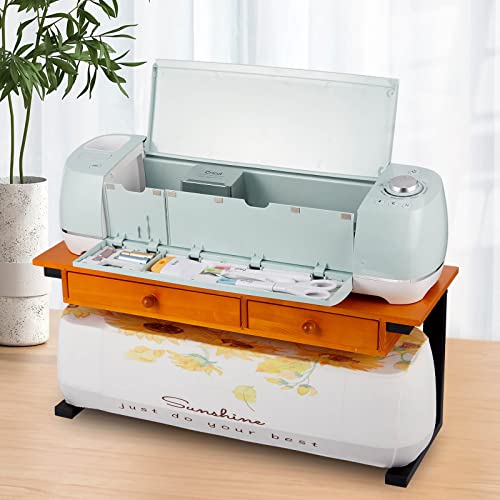 Duryeo Tool Storage Insert Compatible with Cricut Explore Air 2& Explore 3, Drawer Weeding Tools Kit Tray, Blades Housing Accessories Organizer (White, Blades Housing and Tools not Included)