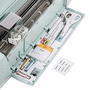 duryeo tool storage insert compatible with cricut explore air 2& explore 3, drawer weeding tools kit tray, blades housing accessories organizer (white, blades housing and tools not included)