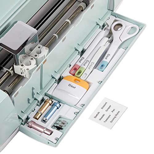 Duryeo Tool Storage Insert Compatible with Cricut Explore Air 2& Explore 3, Drawer Weeding Tools Kit Tray, Blades Housing Accessories Organizer (White, Blades Housing and Tools not Included)