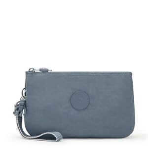 kipling women’s creativity extra large wristlet, versatile cosmetics kit, lightweight nylon travel organizer, brush blue