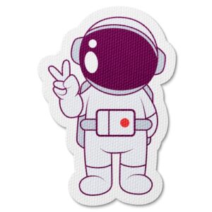 Fidget Stickers Textured Astronaut Sensory Strips for Anxiety and Calm for Kids Adults Desks School Classroom with Reusable Adhesive Large 3 inches (Set of 24)