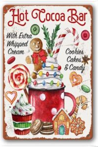 ihmoln hot cocoa bar diamond painting kits cookies cakes candy - full diamond winter christmas embroidery craft cross stitch kits,for warmth home decor store decor 12x16inch