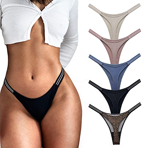 Aogda Thongs for Womens Underwear Woman Panties G-String Thong（Medium）