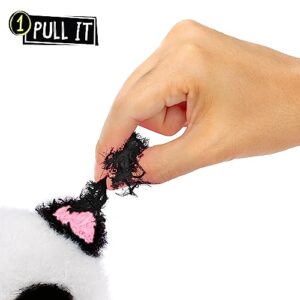 Fluffie Stuffiez Panda Small Collectible Feature Plush - Surprise Reveal Unboxing with Huggable ASMR Fidget DIY Fur Pulling, Ultra Soft Fluff