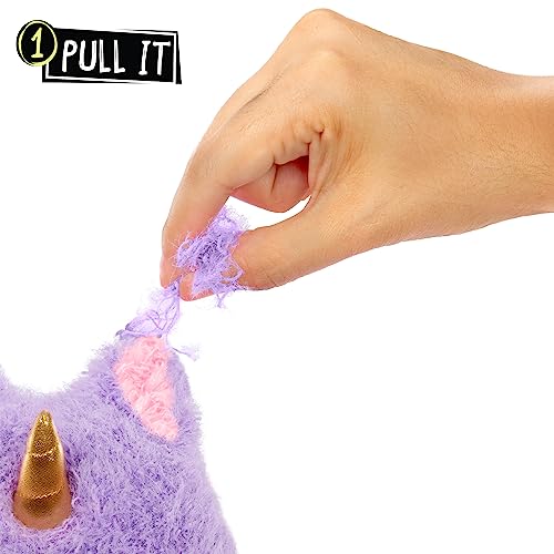 Fluffie Stuffiez Unicorn Small Collectible Feature Plush - Surprise Reveal Unboxing with Huggable ASMR Fidget DIY Fur Pulling, Ultra Soft Fluff