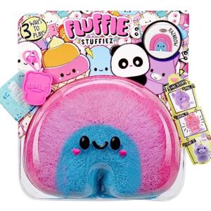 Fluffie Stuffiez Rainbow Small Collectible Feature Plush - Surprise Reveal Unboxing with Huggable ASMR Fidget DIY Fur Pulling, Ultra Soft Fluff