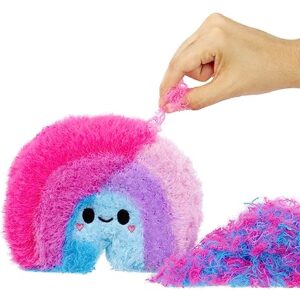 Fluffie Stuffiez Rainbow Small Collectible Feature Plush - Surprise Reveal Unboxing with Huggable ASMR Fidget DIY Fur Pulling, Ultra Soft Fluff