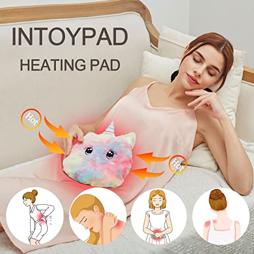 Intoypad Unicorn Microwavable Heating Pads for Pain Relief, Cramps, and Menstruation with Lavender Scent