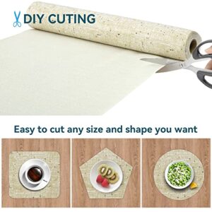 DwellAid Shelf Liner Non Adhesive 12in x120in Kitchen Drawer Liner Pantry Liner for Shelves Cupboard Liner Kitchen Cabinet Cover Easy to Trim