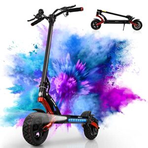 kaabo electric scooter for adults mantis 10,high performance comfort scooter with 40 miles range,max speed 25 mph, max power 1100w,10 inch wheels,portable folding sports scooter, ul certified red